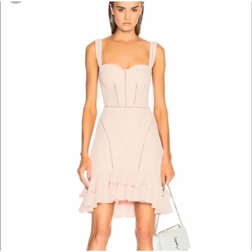 Jonathan Simkhai Blush Bustier Dress Size 2
